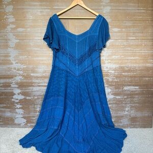 Holy Clothing Lace Maxi Dress Renaissance  Whimsy Gothic Cosplay Plus Womens 2X